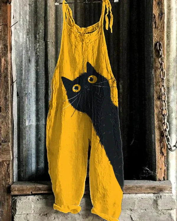 Juliette™ | Combinaison imprimé chats ludiques