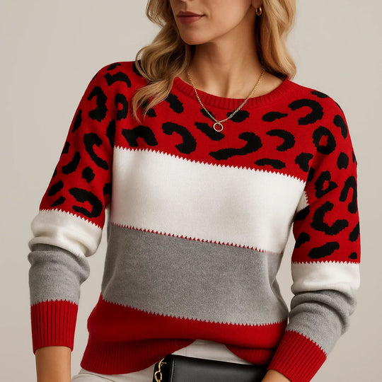 Chloé | Pull décontracté à imprimé léopard