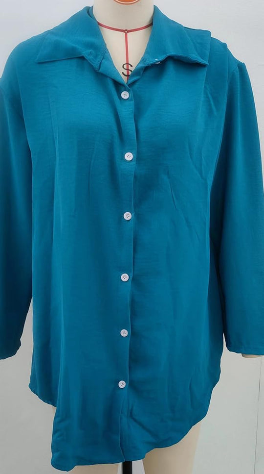 Soraya - Chemise Décontractée à Sequins et Perles