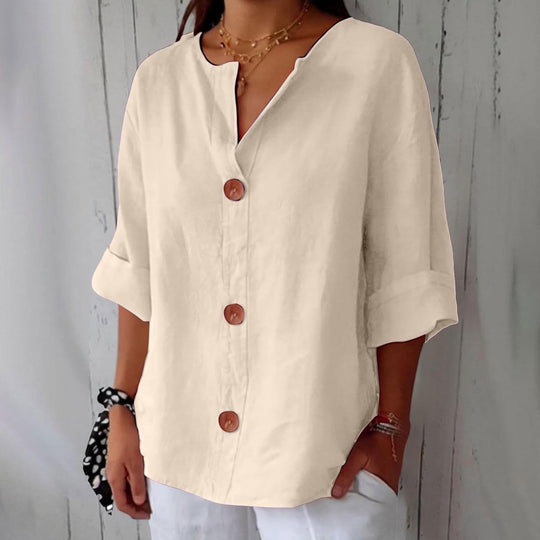 Aiméé - Blouse en Lin Décontractée