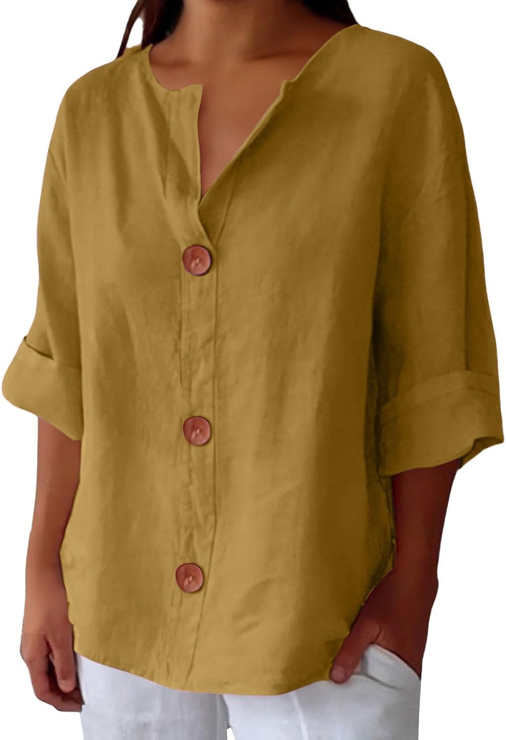 Aiméé - Blouse en Lin Décontractée
