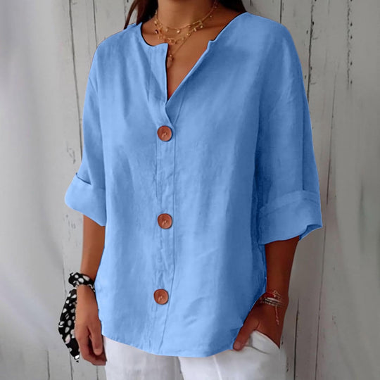 Aiméé - Blouse en Lin Décontractée