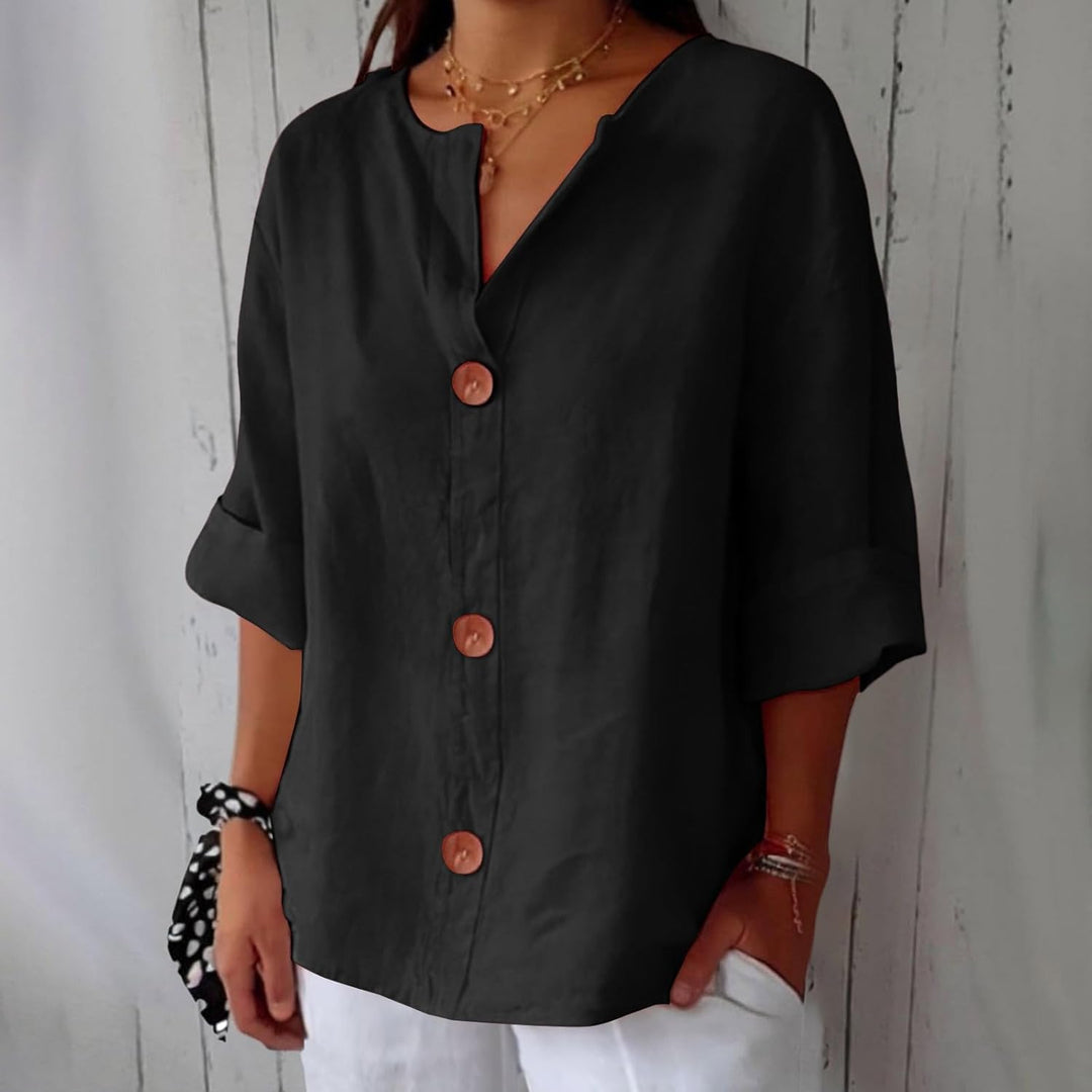 Aiméé - Blouse en Lin Décontractée