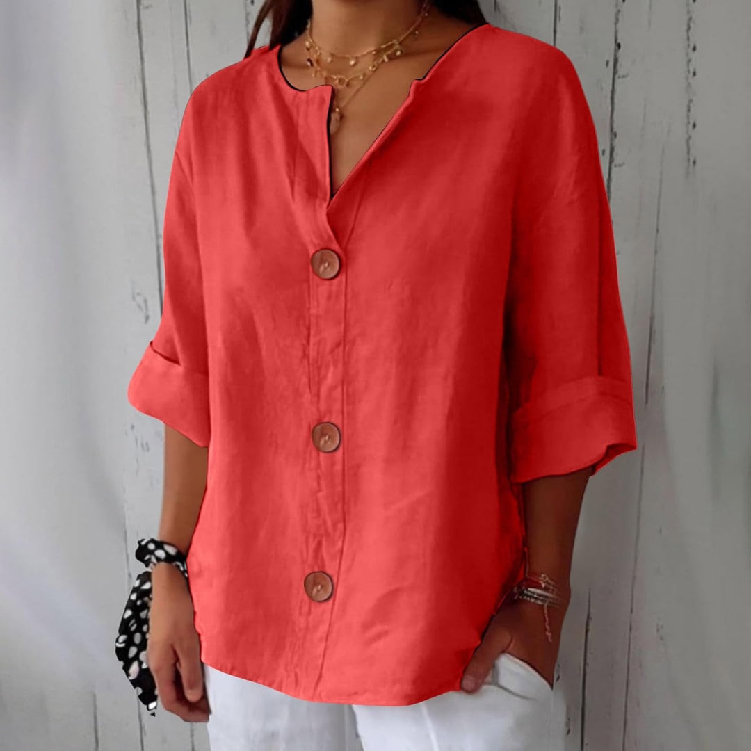 Aiméé - Blouse en Lin Décontractée