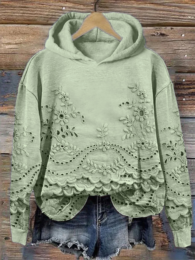 Ravella™ - Sweat à capuche vintage imprimé