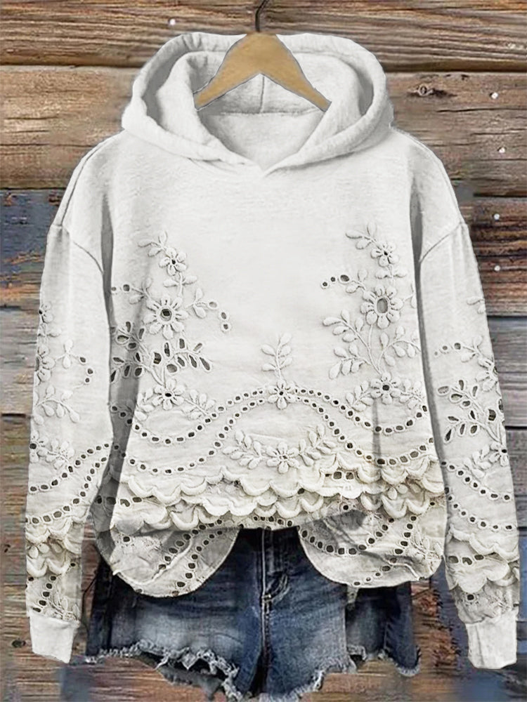 Ravella™ - Sweat à capuche vintage imprimé