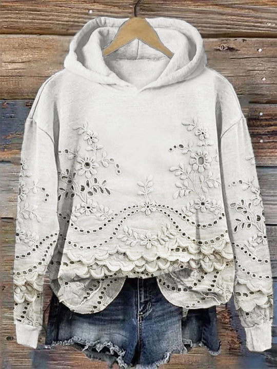 Ravella™ - Sweat à capuche vintage imprimé