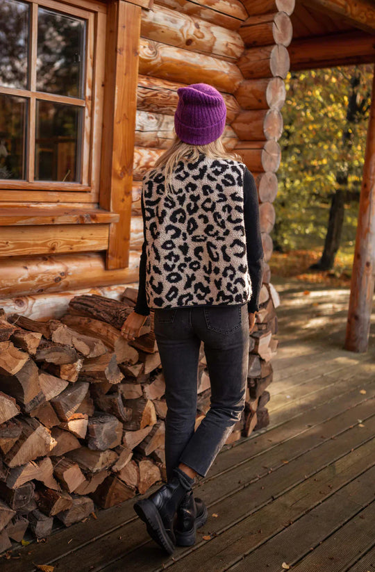 Sophie | Gilet léopard
