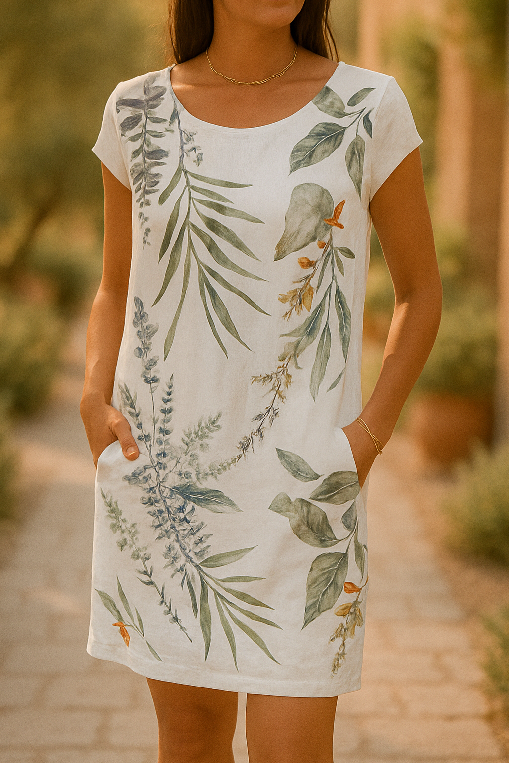 Jasmin™ | Robe Élégante en Lin