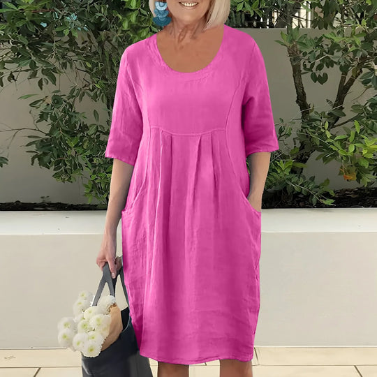 Claire™ | Élégante Robe d'Été en Lin