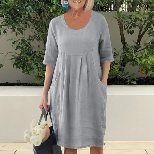 Claire™ | Élégante Robe d'Été en Lin