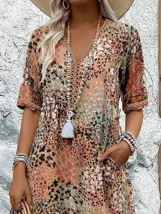 Isabeau | Robe Midi Imprimée