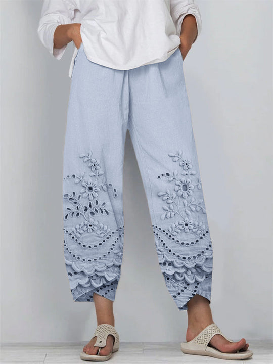 Noelya™ - Pantalon en Dentelle Imprimée
