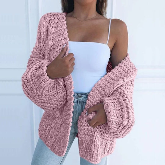 ÉMILIE | GILET DÉCONTRACTÉ EN GROSSE MAILLE