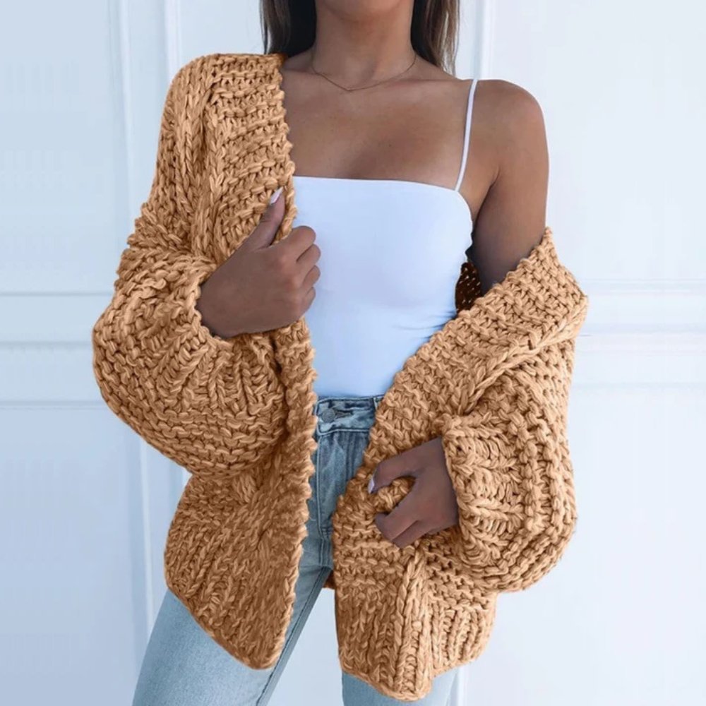 ÉMILIE | GILET DÉCONTRACTÉ EN GROSSE MAILLE
