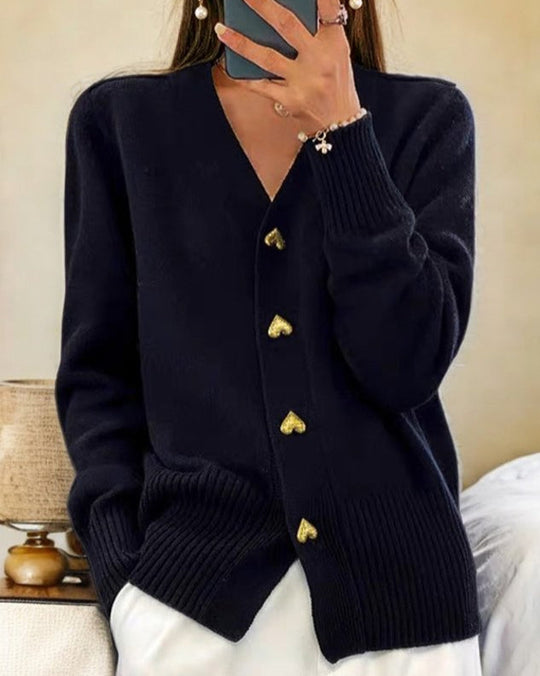 Camille™ | Cardigan à cœur subtil