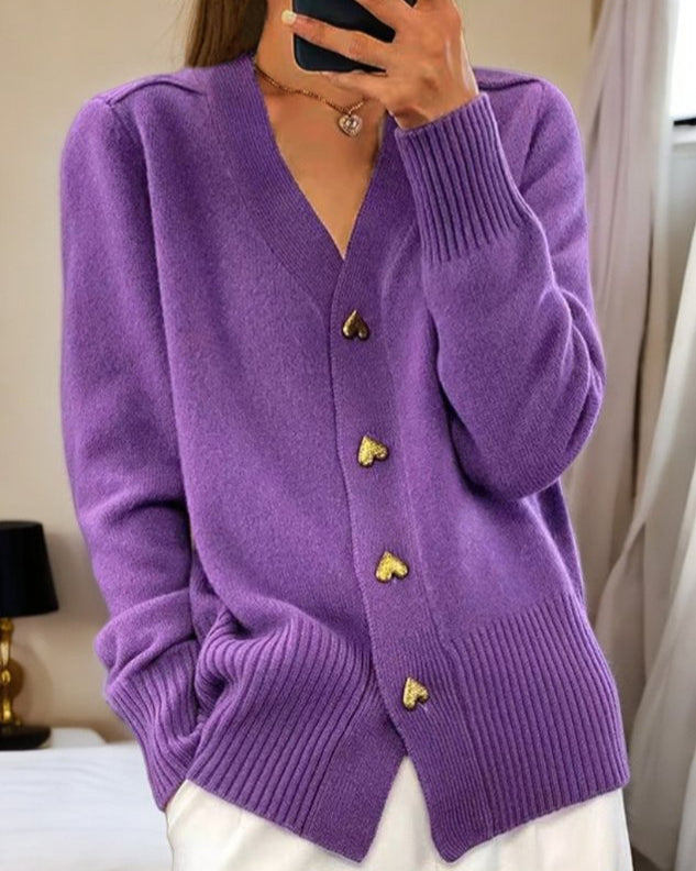 Camille™ | Cardigan à cœur subtil