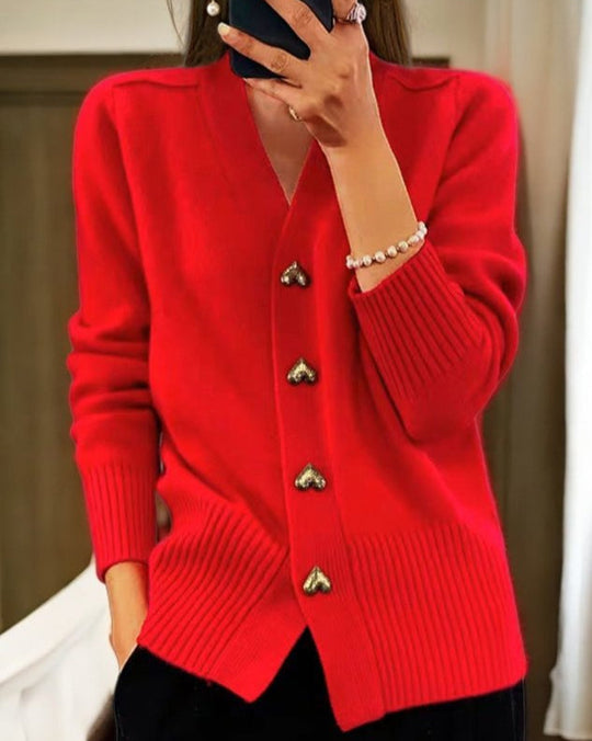 Camille™ | Cardigan à cœur subtil